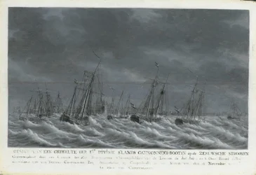 Die Batavische Flotte vor Veere, 1800