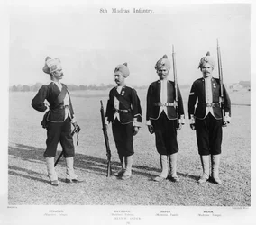8. Madras-Infanterie, ca. 1897 (s/w Foto)