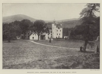 Abergeldie Castle, Aberdeenshire, der Sitz von Mr. Hugh Mackay Gordon