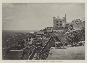 Antananarivo, die Hauptstadt von Madagaskar, vom Südwesten