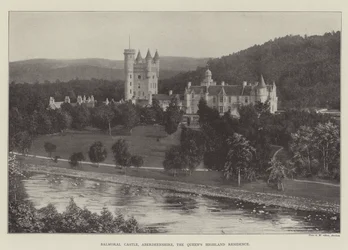 Balmoral Castle, Aberdeenshire, die Hochlandresidenz der Königin