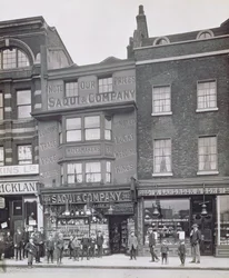 Bishopsgate, aus Historic London Buildings von Alfred und John Bool und Henry Dixon