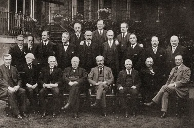 Erste Labour-Regierung Großbritanniens im Jahr 1924, aus Die Geschichte von fünfundzwanzig Jahren, veröffentlicht 1935