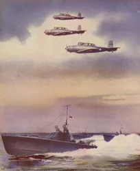 Britische MTBs und Skua-Sturzkampfbomber