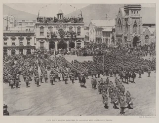 Kapstadt verabschiedet kanadische und australische Truppen