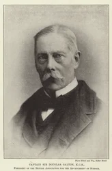 Captain Sir Douglas Galton, KCB, Präsident der British Association for the Advancement of Science
