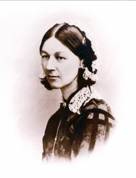 Carte de Visite Fotografie von Florence Nightingale, von H. Lenthall, ca. 1856