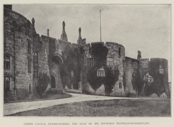 Chirk Castle, Denbighshire, der Sitz von Mr. Richard Myddleton-Biddulph
