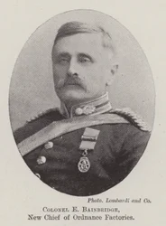 Oberst E Bainbridge, neuer Leiter der Waffenfabriken