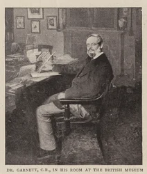 Dr. Garnett, CB, in seinem Zimmer im British Museum
