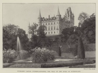 Dunrobin Castle, Sutherlandshire, der Sitz des Duke of Sutherland