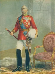 Feldmarschall Viscount Wolseley, Oberbefehlshaber der Armee. In der vollen Uniform eines Feldmarschalls
