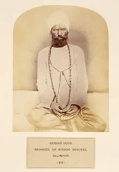 Govind Doss, Bairagee oder Hindoo-Devotee, Allyghur, aus The People of India, von J. Forbes Watson, veröffentlicht 1868