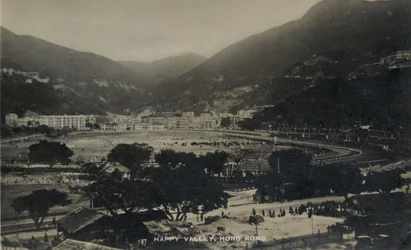 Happy Valley, Hongkong, aus einem Album mit Fotografien zum Dienst von Pte H. Chick, 1940