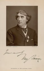 Henry Irving, Schauspieler; signierte Fotografie