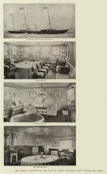 Die Abreise Ihrer Majestät nach Südfrankreich, die königliche Yacht Victoria und Albert