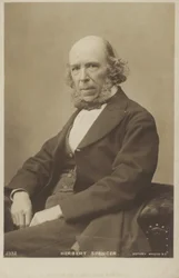 Herbert Spencer (1820-1903), englischer Philosoph, politischer Theoretiker, Biologe und Soziologe