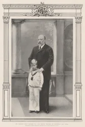 Seine Majestät König Edward VII. und Prinz Edward von Cornwall und York