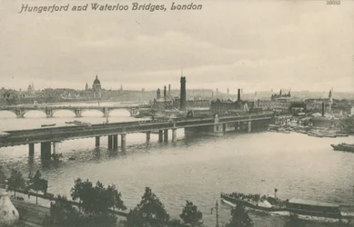 Hungerford- und Waterloo-Brücken, London