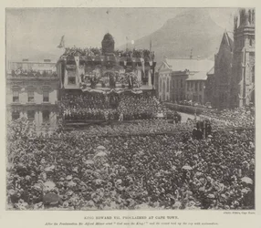 König Edward VII. in Kapstadt proklamiert