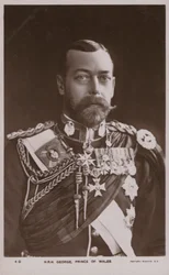 König George V, Prinz von Wales (s/w Foto)