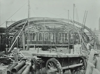 Kings Cross Station: Bauarbeiten im Gange, 1862
