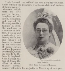 Lady Samuel, neue Lady Mayoress von London