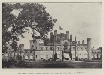 Lowther Castle, Westmorland, der Sitz des Earl of Lonsdale
