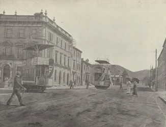 Macquarie Street, Blick von der Kathedrale, Hobart