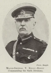 Generalmajor T Kelly-Kenny, Kommandant der sechsten Division