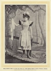 Miss Irene Iris als Little Bo Peep in Rotkäppchen, Gaiety Theatre, Dublin