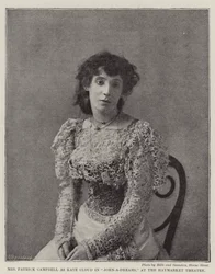 Mrs. Patrick Campbell als Kate Cloud in John-a-Dreams, im Haymarket Theatre