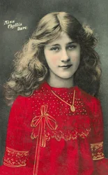 Phyllis Dare, englische Bühnenschauspielerin und Sängerin als junges Mädchen