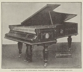 Klavier für den Rajah von Kooch-Behar, Hersteller: Messers John Brinsmead and Sons