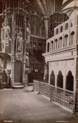 Postkarte mit einem Bild des Inneren der Henry V Chantry in der Westminster Abbey