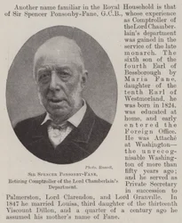 Sir Spencer Ponsonby-Fane, scheidender Kontrolleur der Lord Chamberlains Abteilung