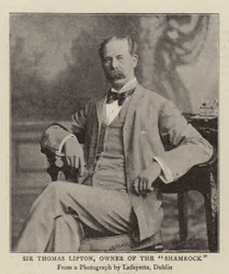 Sir Thomas Lipton, Besitzer der Shamrock