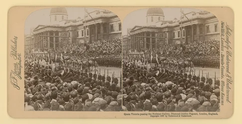 Stereografischer Druck des Diamantjubiläums von Königin Victoria