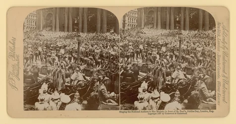 Stereografischer Druck des Diamantjubiläums von Königin Victoria