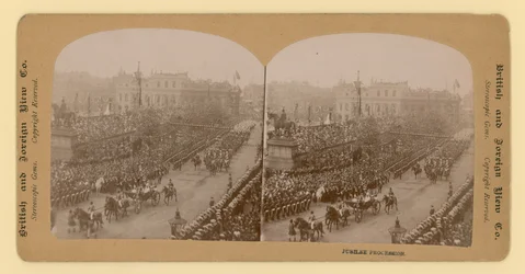 Stereografischer Druck des Diamantjubiläums von Königin Victoria