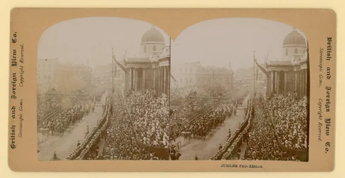 Stereografischer Druck des Diamantjubiläums von Königin Victoria