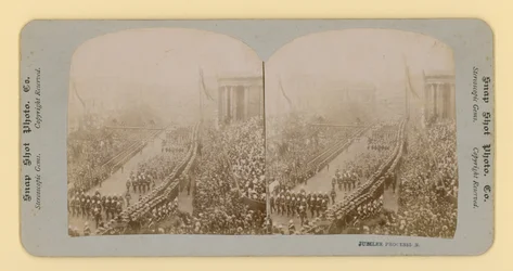 Stereoskopischer Druck des Diamantjubiläums von Königin Victoria, 28. Juni 1897