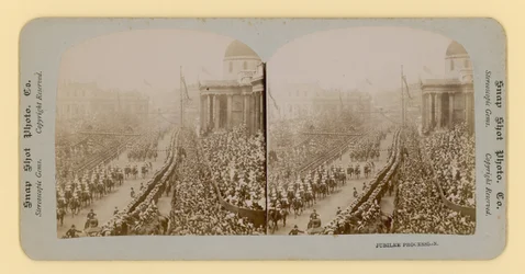 Stereoskopischer Druck des Diamantjubiläums von Königin Victoria, 28. Juni 1897