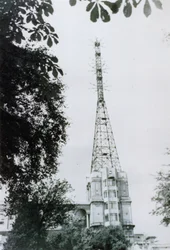 Die Fernsehsendeantenne des Alexandra Palace