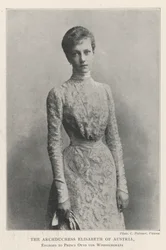 Die Erzherzogin Elisabeth von Österreich, verlobt mit Prinz Otto von Windischgrätz