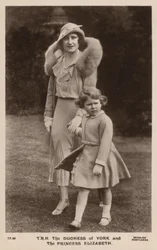 Die Herzogin von York und Prinzessin Elizabeth