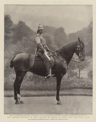 Der deutsche Kaiser in der Uniform, in der er das Heilige Land besuchen wird