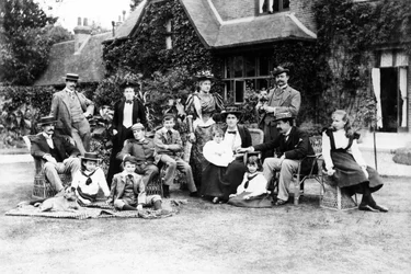 Die Familie Husey, um 1890