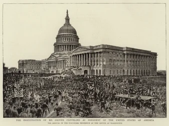 Die Amtseinführung von Mr. Grover Cleveland als Präsident der Vereinigten Staaten von Amerika