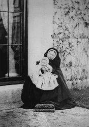 Die Königin und Prinzessin Victoria von Hessen, 1863